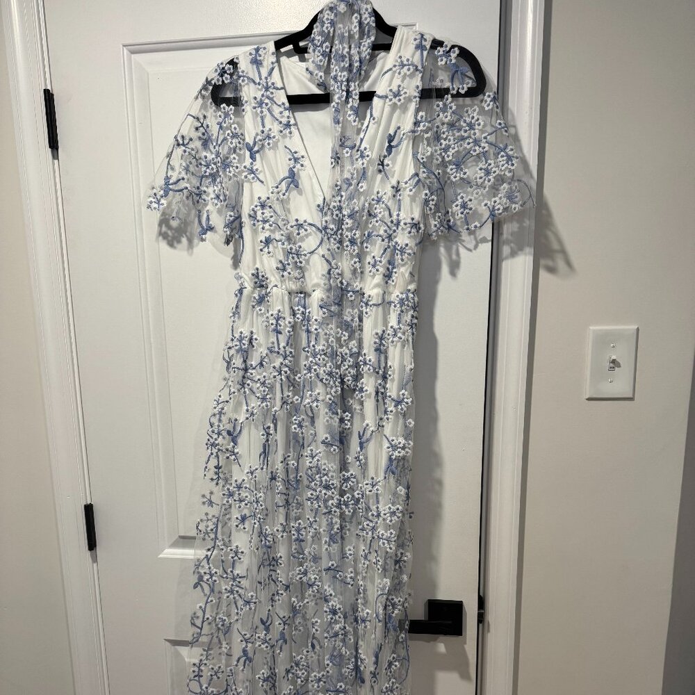 Baltic Born Marseille Embossed Maxi Dress - Size Large